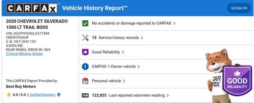 2020 Chevrolet Silverado 1500 LT Trail Boss