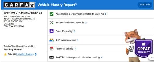 2015 Toyota Highlander LE