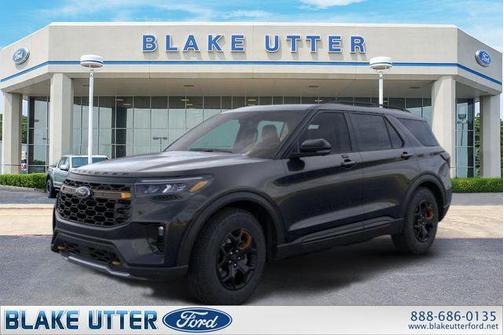 Agate Black Metallic 2026 Ford Explorer Tremor