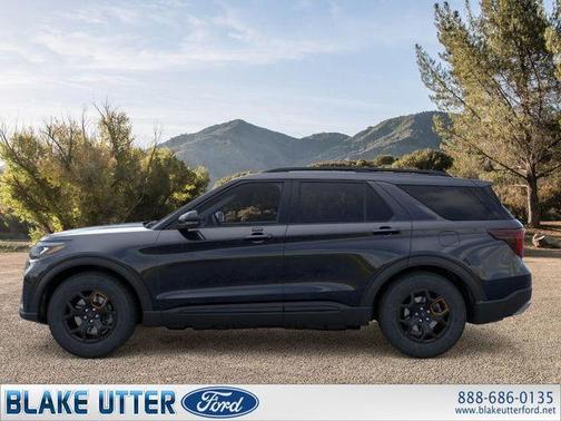 Agate Black Metallic 2026 Ford Explorer Tremor