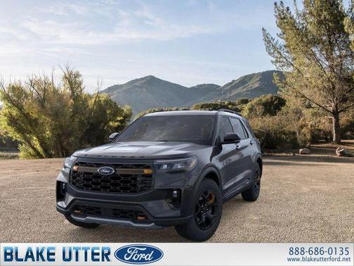 Agate Black Metallic 2026 Ford Explorer Tremor