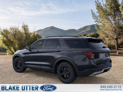 Agate Black Metallic 2026 Ford Explorer Tremor