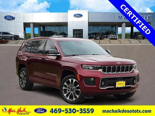 Velvet Red Pearlcoat 2022 Jeep Grand Cherokee L Overland