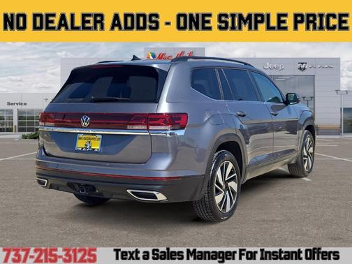 Platinum Gray Metallic 2025 Volkswagen Atlas 2.0T SE w/Technology