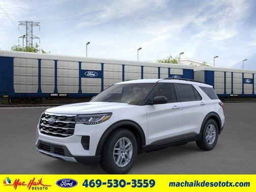 Space White Metallic 2026 Ford Explorer Active