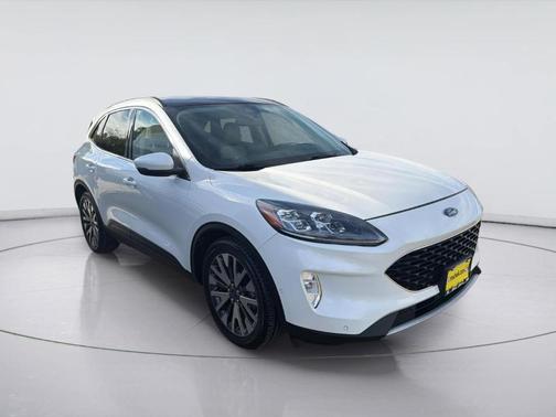 Star White 2020 Ford Escape Titanium Hybrid