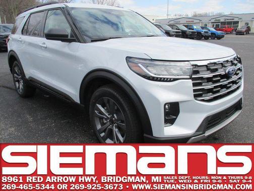 Space White Metallic 2026 Ford Explorer