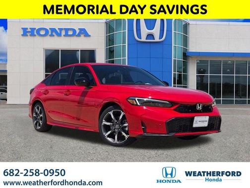 Red 2026 Honda Civic Hybrid Sport Touring