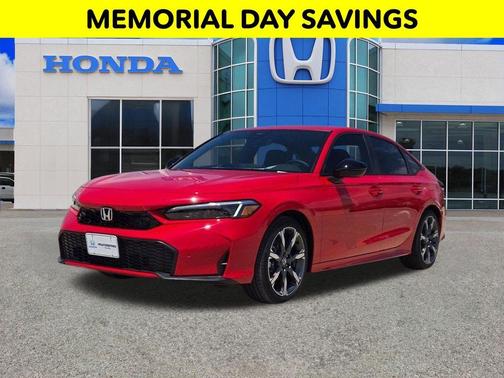Red 2026 Honda Civic Hybrid Sport Touring