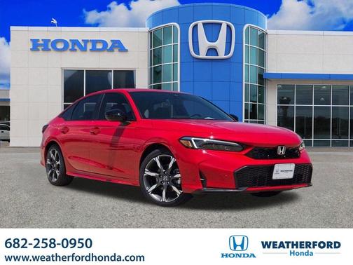 Red 2026 Honda Civic Hybrid Sport Touring