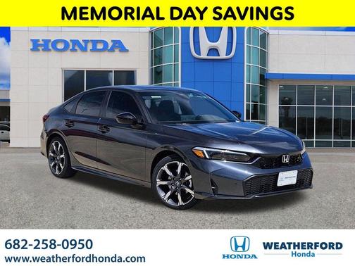 Gray 2026 Honda Civic Hybrid Sport Touring