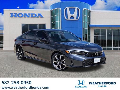 Gray 2026 Honda Civic Hybrid Sport Touring