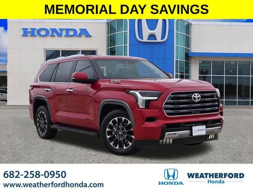 Red 2025 Toyota Sequoia Limited