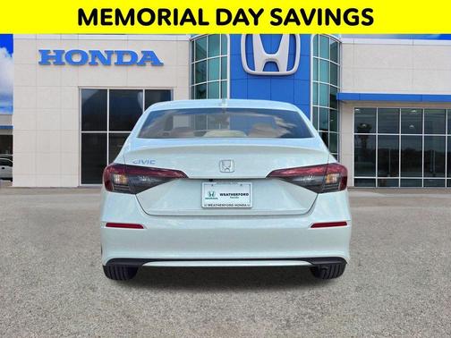 Platinum White Pearl 2026 Honda Civic LX