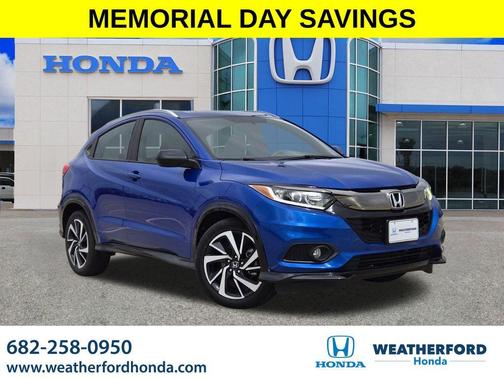 Aegean Blue Metallic 2019 Honda HR-V Sport
