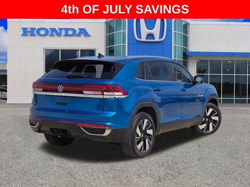 Kingfisher Blue 2024 Volkswagen Atlas Cross Sport 2.0T SE w/Technology