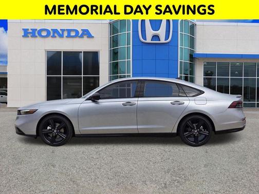 Solar Silver Metallic 2026 Honda Accord Hybrid Sport-L