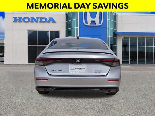 Solar Silver Metallic 2026 Honda Accord Hybrid Sport-L