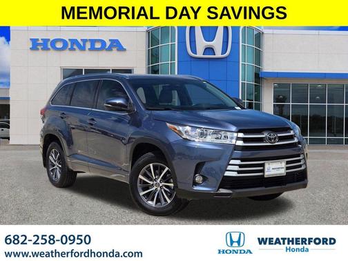 Shoreline Blue Pearl 2018 Toyota Highlander XLE