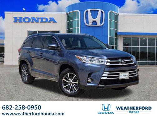 Shoreline Blue Pearl 2018 Toyota Highlander XLE