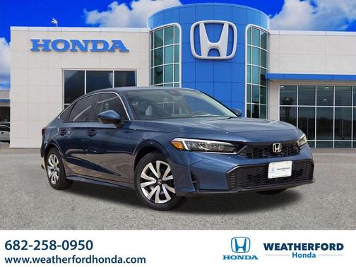 Blue 2026 Honda Civic LX