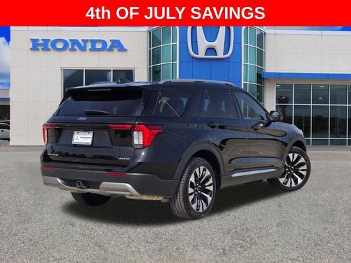 Black Metallic 2025 Ford Explorer Platinum