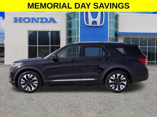 Black Metallic 2025 Ford Explorer Platinum