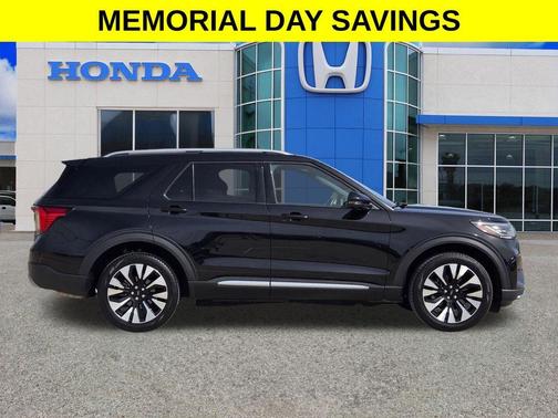 Black Metallic 2025 Ford Explorer Platinum