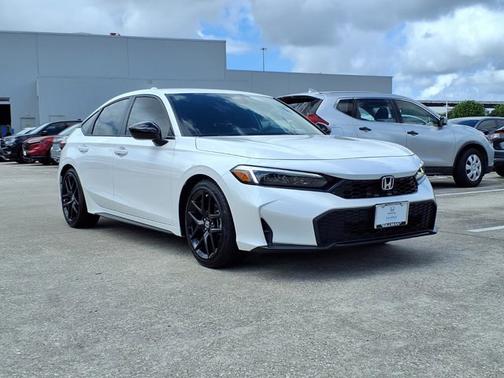 Platinum White Pearl 2026 Honda Civic Sport