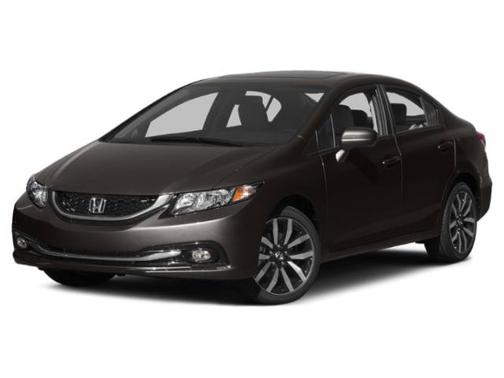 White 2015 Honda Civic EX-L