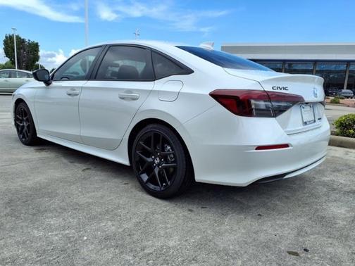 Platinum White Pearl 2026 Honda Civic Hybrid Sport