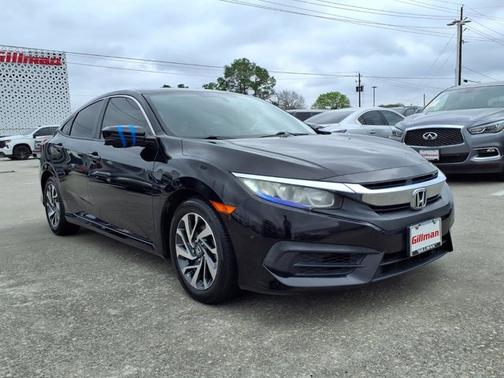 Black 2017 Honda Civic EX