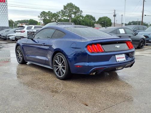Blue 2015 Ford Mustang EcoBoost