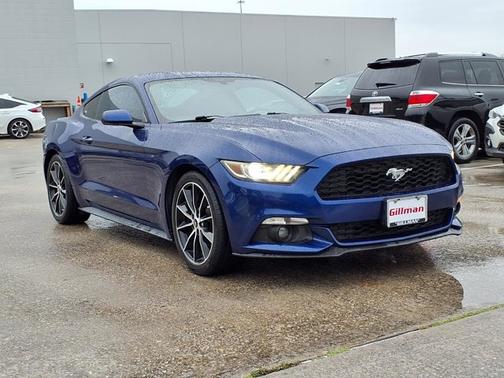 Blue 2015 Ford Mustang EcoBoost