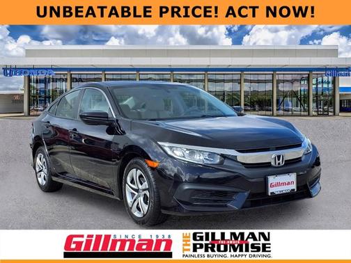 Crystal Black Pearl 2018 Honda Civic LX