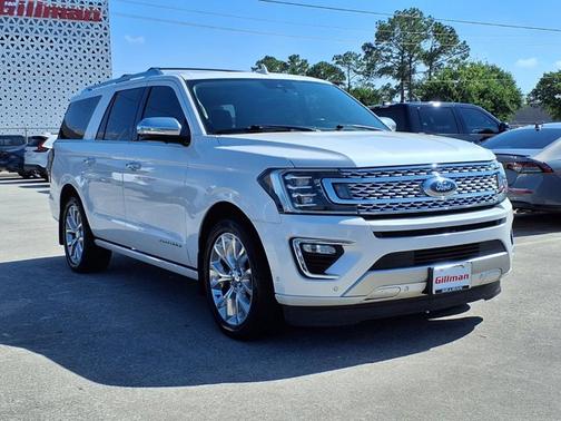 White Platinum Metallic Tri-Coat 2019 Ford Expedition Max Platinum