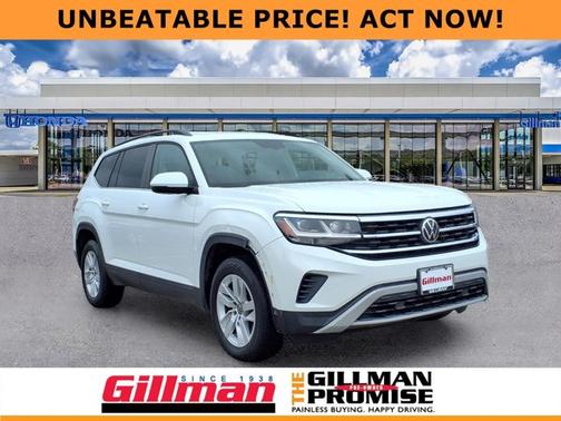 White 2021 Volkswagen Atlas 2.0T S