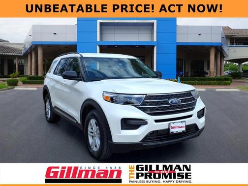 Star White Metallic Tri-Coat 2022 Ford Explorer XLT