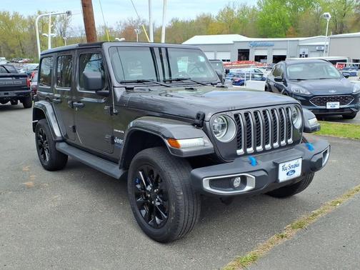 Gray 2022 Jeep Wrangler Unlimited 4xe Sahara