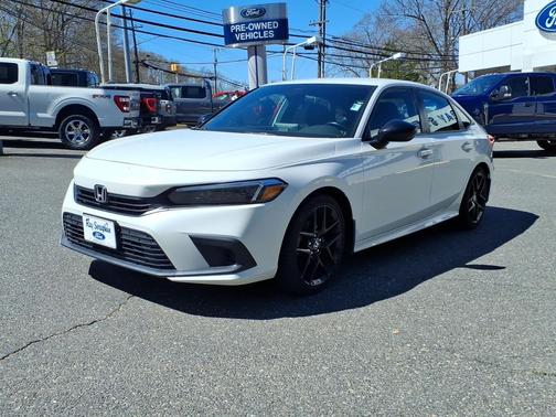 Platinum White Pearl 2022 Honda Civic Sport