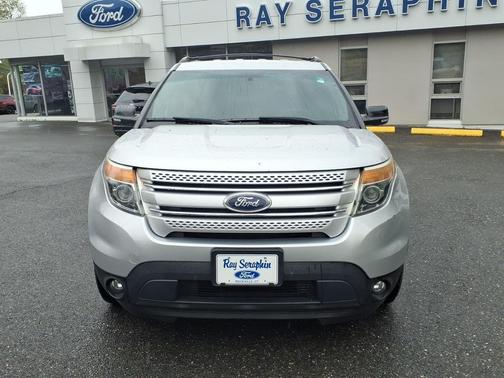 White Platinum Metallic Tri-Coat 2015 Ford Explorer XLT