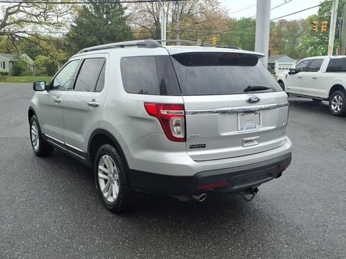 White Platinum Metallic Tri-Coat 2015 Ford Explorer XLT