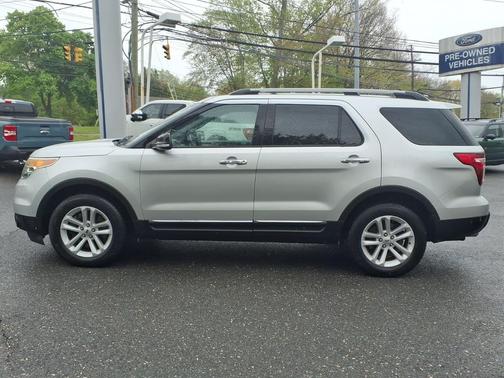 White Platinum Metallic Tri-Coat 2015 Ford Explorer XLT