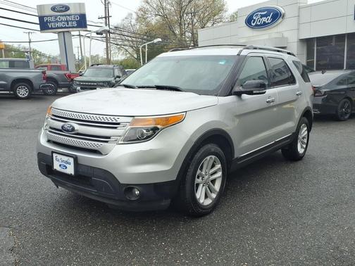 White Platinum Metallic Tri-Coat 2015 Ford Explorer XLT