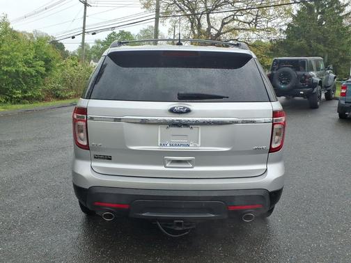 White Platinum Metallic Tri-Coat 2015 Ford Explorer XLT