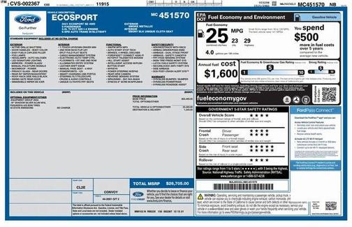 2021 Ford EcoSport SE