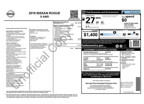 Brilliant Silver Metallic 2019 Nissan Rogue S