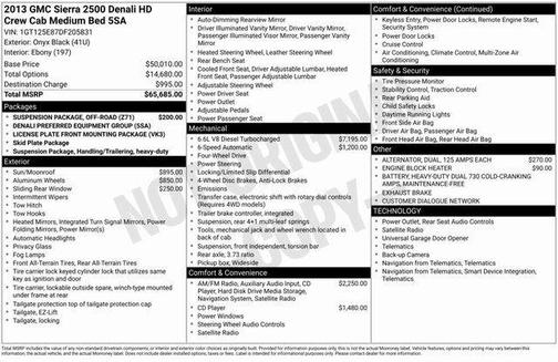 2013 GMC Sierra 2500 Denali