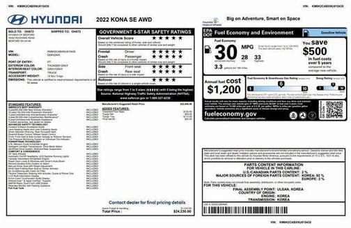 2022 Hyundai KONA SE