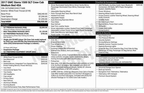 2017 GMC Sierra 1500 SLT